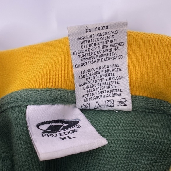 Vintage Pro Edge Green Bay Packer Polo Shirt Size XL - Picture 4 of 5